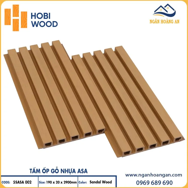 Tấm Ốp Lam 5 Sóng Phủ ASA Hobiwood 5SASA 002 Sandal Wood